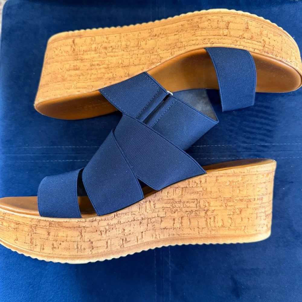 Toscanella Elegant Navy Women's Sandals - Picture 4 of 5